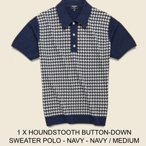 Todd Snyder Navy  Houndstooth M